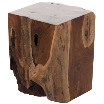 STOOL HM7721 SQUARE SOLID TEAK NATURAL 30X30X40H