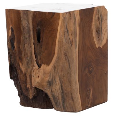 STOOL HM7721 SQUARE SOLID TEAK NATURAL 30X30X40H