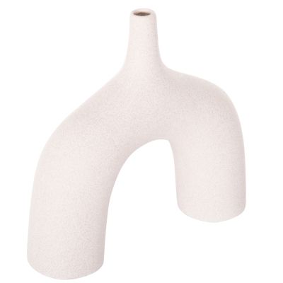CERAMIC TABLE DECOR SERIES ISIL HM4601.01 OFF WHITE WITH CRYSTALLISATION 35x10x32.5Hcm.