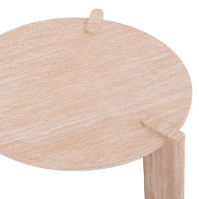 SET 2PCS COFFEE TABLES EQUIL HM9943.01 MDF WITH MELAMINE COVER-NATURAL WOOD COLOR 66x66cm + 87x87cm