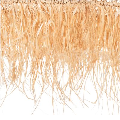 ПАНЕЛЕН ЛАМПА HM4031 ВЛАКНА ОТ ПАЛМОВИ ЛИСТА И РЕСНИ ОТ МОРСКА ТРЕВА В ЕСТЕСТВЕНО Φ123x65Hcm.