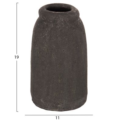 DECOR VASES 3PCS HM7711.11 TERRACOTTA FOSSIL GREY