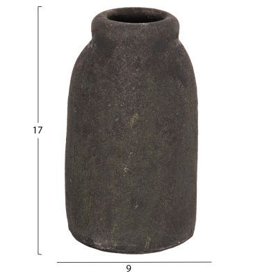 DECOR VASES 3PCS HM7711.11 TERRACOTTA FOSSIL GREY