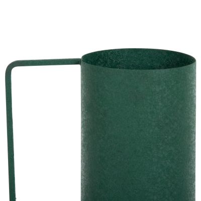 DECORATIVE VASE FLAGON HM4260.03 METAL IN GREEN Φ26x45Hcm.