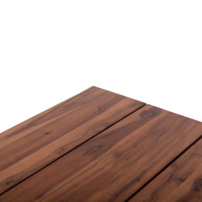 OUTDOOR DINING TABLE FRIGGO HM6297.01 ACACIA WOOD 3.5cm thick--METAL LEGS 160x80x77Hcm