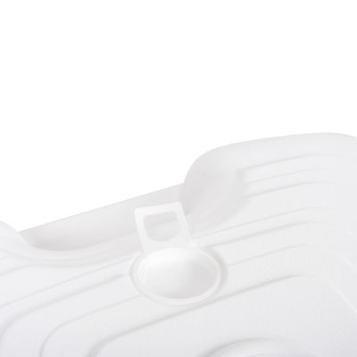 PLASTIC UMBRELLA BASE WITH HANDLE SOLBAS HM6112.01 WHITE COLOR-FOR POLE 20/38mm 45x11Hcm.