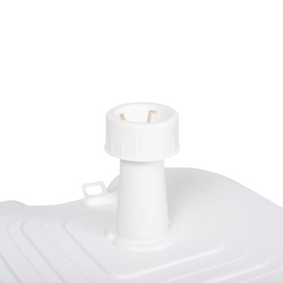 PLASTIC UMBRELLA BASE WITH HANDLE SOLBAS HM6112.01 WHITE COLOR-FOR POLE 20/38mm 45x11Hcm.