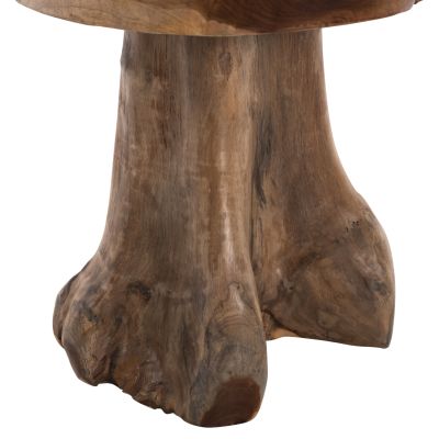 ПОМОЩНА МАСА LOGG HM9351 ТИК МАСИВ НАТУРАЛЕН ЦВЯТ Φ40X45H