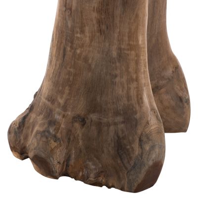 ПОМОЩНА МАСА LOGG HM9351 ТИК МАСИВ НАТУРАЛЕН ЦВЯТ Φ40X45H