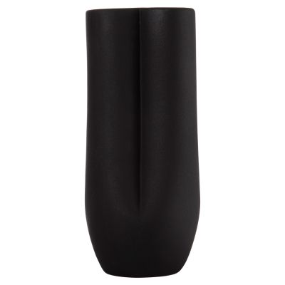 CERAMIC TABLE DECOR GLAZE HM4611.02 MATTE BLACK Φ14x34Hcm.
