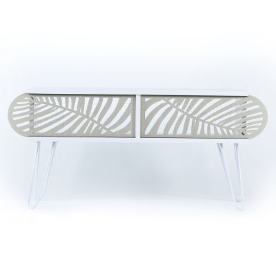 MELAMINE TV FURNITURE HM188.02 WHITE WHITE 106x30x48Y cm.