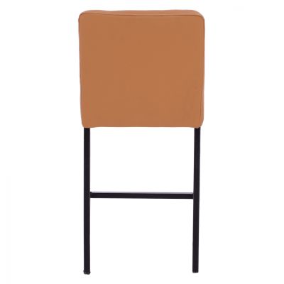 METAL STOOL WITH LEATHER TAN HM5801 40x46x86Y cm.