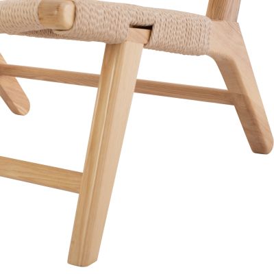 HM8917.01 фотьойл ANIKA за закрито дървено въже плетено 67,5x75x73,5H