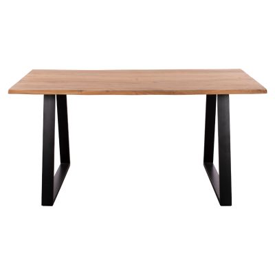 ТРАПЕЗНА МАСА АКАЦИЯ HM8500.11 МАСИВ АКАКЦИЯ С ЧЕРНИ КРАКА 160X90X76H CM