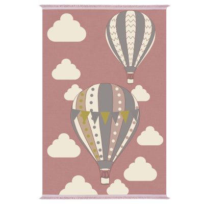 SERIES KIDDER KIDS' CARPET WITH FRINGES HM7678.22 PINK- BALLOONS 80Χ150