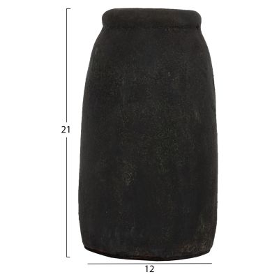 DECOR VASES 3PCS HM7711 TERRACOTTA FOSSIL GREY