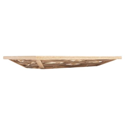SERVING TRAY RECTANGULAR HM4228 FIR WOOD & MDF 51x32x5,5Hcm.