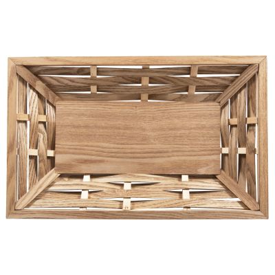 SERVING TRAY RECTANGULAR HM4228 FIR WOOD & MDF 51x32x5,5Hcm.