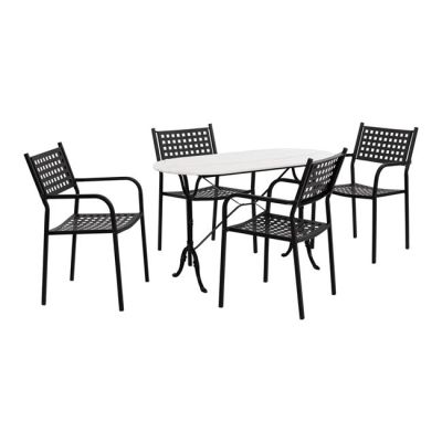 Комплект 5 части Outdoor Space HM10385 с мраморна маса