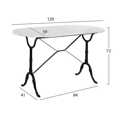 Комплект 5 части Outdoor Space HM10385 с мраморна маса