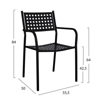 Комплект 5 части Outdoor Space HM10385 с мраморна маса