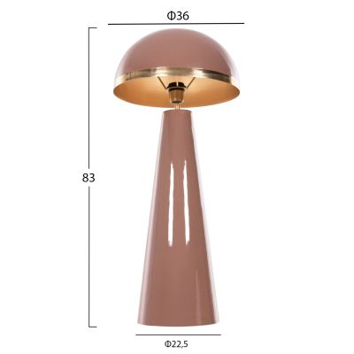 FLOOR LAMP SMUSH HM4257.06 METAL IN SALMON & GOLD-ROTATING CAP Φ36,5x84Hcm.