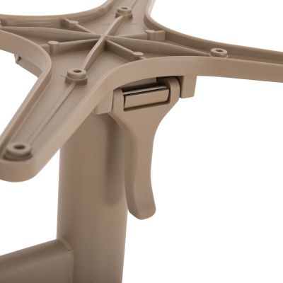 TABLE BASE 2-COLUMN WITH FOLDING CROSSES HM468.25 ALUMINUM IN CAPPUCCINO 78x59.5x73H