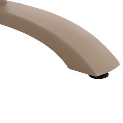 TABLE BASE 2-COLUMN WITH FOLDING CROSSES HM468.25 ALUMINUM IN CAPPUCCINO 78x59.5x73H