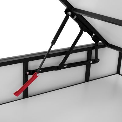 BED WITH MATTRESS DOUBLE MALENA HM21164 GREY VELVET & STORAGE SPACE--FOR 160x200cm