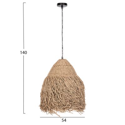 CEILING PENDANT LAMP HM4348 SEAGRASS IN NATURAL COLOR Φ54x56-140Hcm.