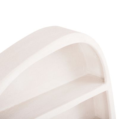 WALL SHELF SERIES SANTORINI HM18058 MDF IN OFF-WHITE COLOR 95x18x100Hcm.