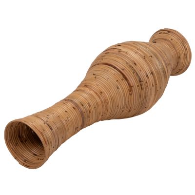 DECORATIVE FLOOR VASE HM7852 RATTAN IN NATURAL COLOR Φ30x100Hcm.