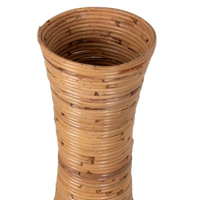 DECORATIVE FLOOR VASE HM7852 RATTAN IN NATURAL COLOR Φ30x100Hcm.