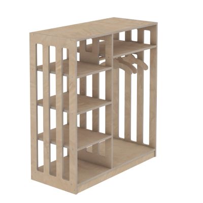 ДЕТСКА ЗАКАЧАЛКА SANI HM18226.03 БРЕЗА В ЕСТЕСТВЕН ЦВЯТ 90x40x100Hcm.