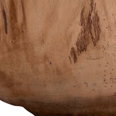 COFFEE TABLE ROUND POMPU HM9794.11 SOLID SUAR WOOD IN NATURAL COLOR Φ60x35Hcm.