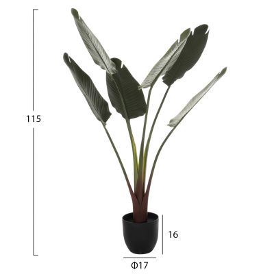 DECORATIVE SYNTHETIC PLANT IN POT HM7969 STRELITZIACEAE 115Hcm.