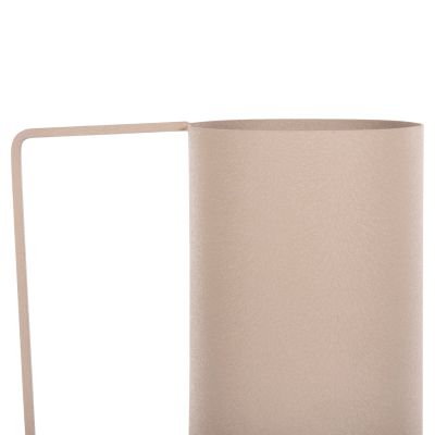 DECORATIVE VASE FLAGON HM4259.01 METAL IN ECRU Φ34x54Hcm.