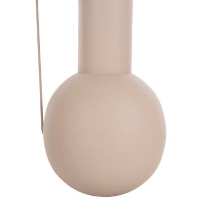 DECORATIVE VASE FLAGON HM4259.01 METAL IN ECRU Φ34x54Hcm.