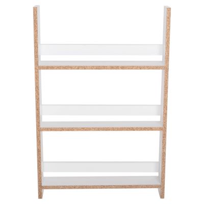 WALL SHELVES SANI HM18223.01 MELAMINE IN WHITE 60x10x90Hcm. (3 SHELVES)
