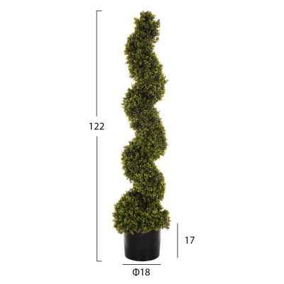 DECORATIVE SYNTHETIC PLANT IN POT HM4022 COMMON BOX (BOXWOOD) Φ18x17-122Hcm.