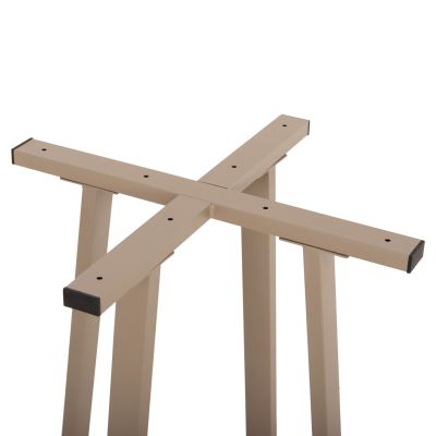 BAR TABLE BASE MEDIUM HEIGHT HM477.25 METAL IN CAPPUCCINO 50x50x90Hcm.