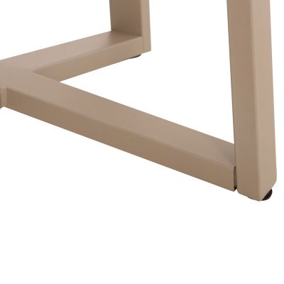 BAR TABLE BASE MEDIUM HEIGHT HM477.25 METAL IN CAPPUCCINO 50x50x90Hcm.