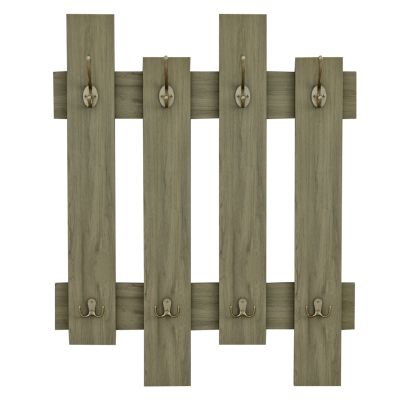 WALL COAT HANGER WESSON HM8940.12 MELAMINE IN OLIVE GREEN 64x4x79Hcm.