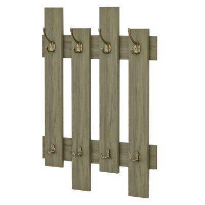 WALL COAT HANGER WESSON HM8940.12 MELAMINE IN OLIVE GREEN 64x4x79Hcm.