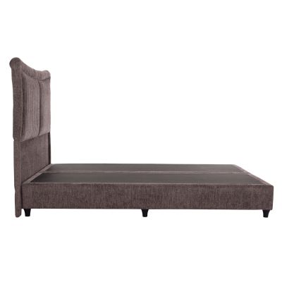 DOUBLE BED NESTOR HM715.02 BROWN TEDDY FABRIC FOR MATTRESS 160x200cm.