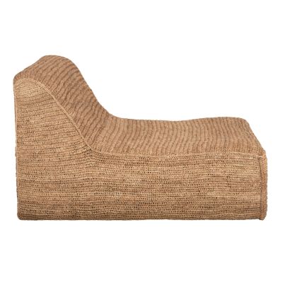 POUF-LOUNGER BIBLOC HM5989 TEAK WOOD FRAME-HYDROHYACINTH UPHOLSTERY 84x118x73Hcm.