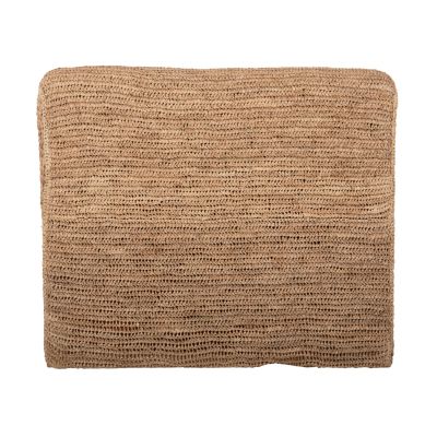 POUF-LOUNGER BIBLOC HM5989 TEAK WOOD FRAME-HYDROHYACINTH UPHOLSTERY 84x118x73Hcm.