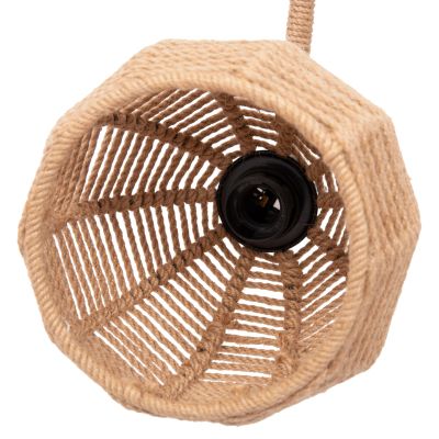 WALL SCONCE STOLT HM4483 METAL BASE-HEMP ROPE-[E27] 20x20x38-24Hcm.
