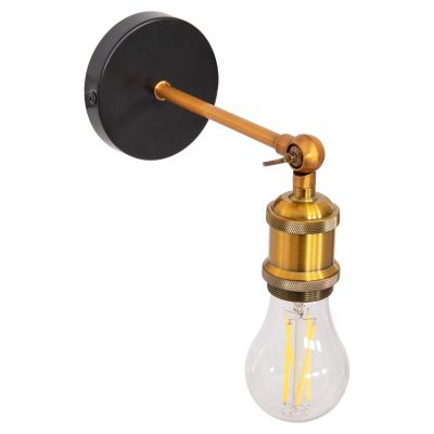 WALL SCONCE RESTON HM4467 METAL BASE-ALUMINUM BULB SOCKET 10x10x26Hcm.