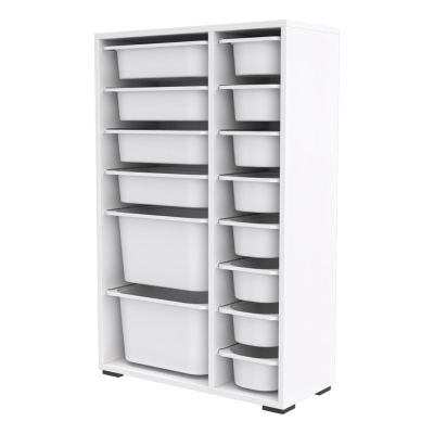 СКИД SANI HM18211.01 МЕЛАМИН В БЯЛО-14 БЯЛО P.E. ЧЕКМЕДЖЕТА 69,5x30x109Hcm.